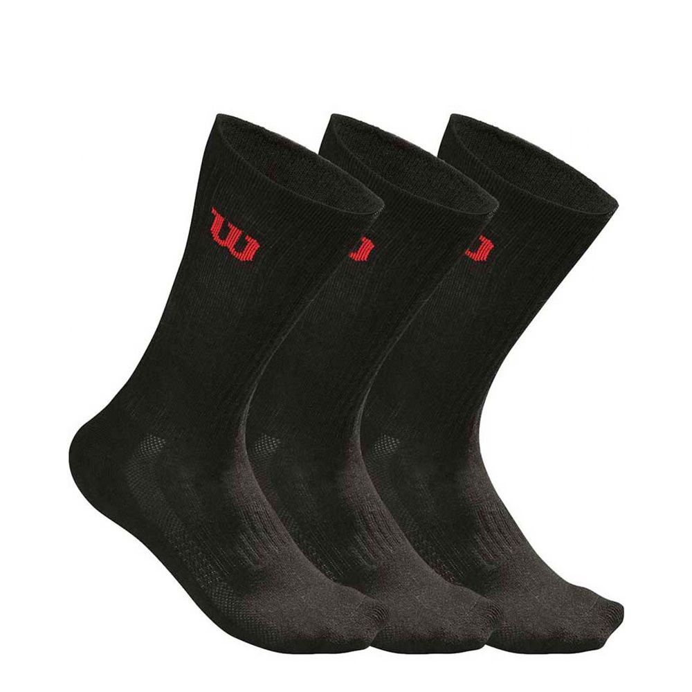 Wilson Men's Crew Sock (3pc) Talla 39-46 Hombre